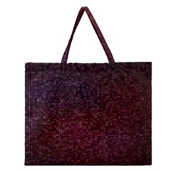 3d Tiny Dots Pattern Texture Zipper Large Tote Bag by Amaryn4rt