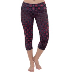 Star Patterns Capri Yoga Leggings by Amaryn4rt