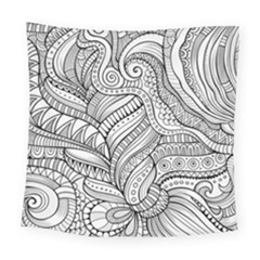 Zentangle Art Patterns Square Tapestry (large) by Amaryn4rt