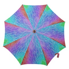Abstract Color Pattern Textures Colouring Hook Handle Umbrellas (small) by Simbadda