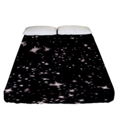 Black Stars Fitted Sheet (king Size) by boho