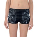 Fractal Disk Texture Black White Spiral Circle Abstract Tech Technologic Reversible Bikini Bottoms View3