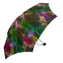 Fractal Texture Abstract Messy Light Color Swirl Bright Mini Folding Umbrellas View2