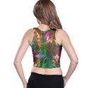 Fractal Texture Abstract Messy Light Color Swirl Bright Racer Back Crop Top View2