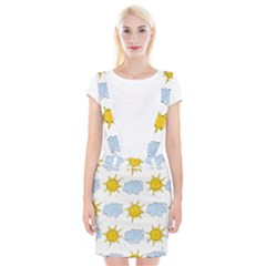 Sunshine Tech White Suspender Skirt by Simbadda