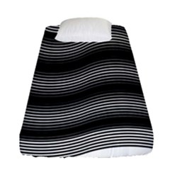 Two Layers Consisting Of Curves With Identical Inclination Patterns Fitted Sheet (single Size) by Simbadda