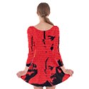 Lenin  Long Sleeve Velvet Skater Dress View2