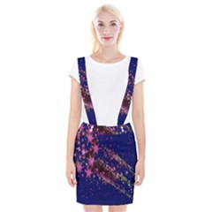Stars Abstract Shine Spots Lines Suspender Skirt by Simbadda