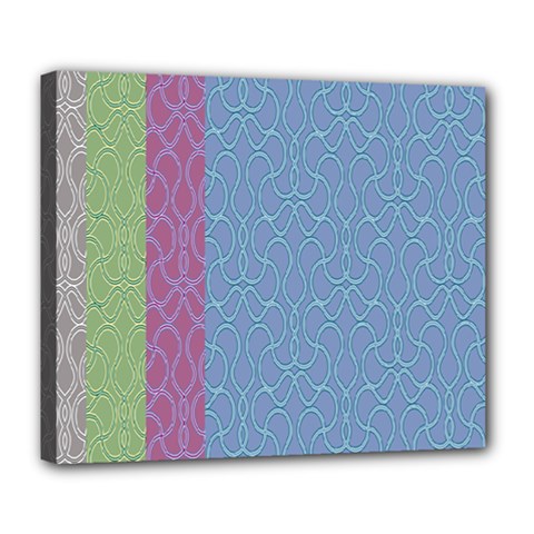 Fine Line Pattern Background Vector Deluxe Canvas 24  X 20   by Simbadda
