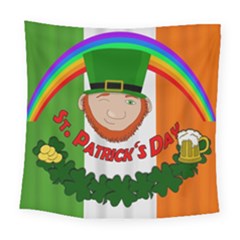 St  Patricks Day  Square Tapestry (large) by Valentinaart