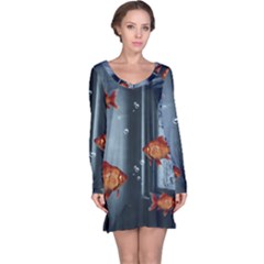 Natural Habitat Long Sleeve Nightdress by Valentinaart