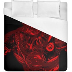 Warrior - Red Duvet Cover (king Size) by Valentinaart
