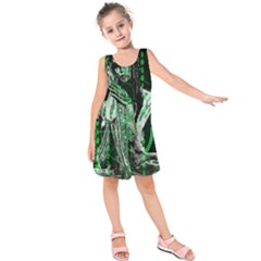 Cyber Angel Kids  Sleeveless Dress by Valentinaart