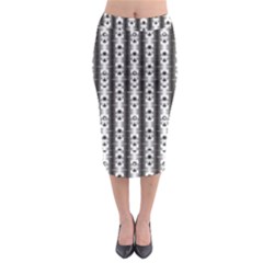 Pattern  Midi Pencil Skirt by Simbadda