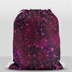 Retro Flower Pattern Design Batik Drawstring Bag (small) by Simbadda