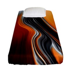 Fractal Structure Mathematics Fitted Sheet (single Size) by Simbadda