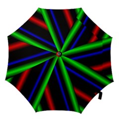 Multi Color Neon Background Hook Handle Umbrellas (medium) by Simbadda