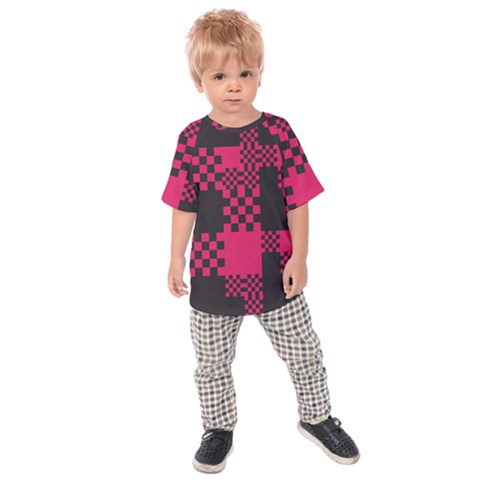 Cube Square Block Shape Creative Kids  Raglan Tee by Simbadda