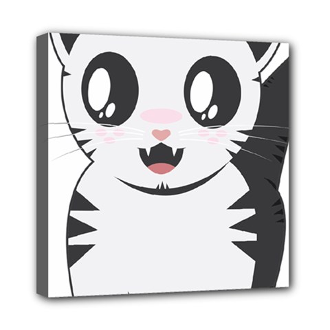 Meow Mini Canvas 8  X 8  by evpoe