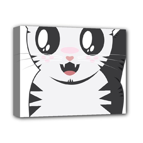 Meow Deluxe Canvas 14  X 11  by evpoe