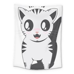 Meow Medium Tapestry by evpoe