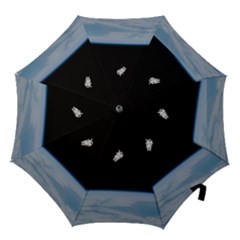 Amazing Stunning Astronaut Amazed Hook Handle Umbrellas (small) by Simbadda