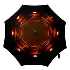 Sunset Sun Fireball Setting Sun Hook Handle Umbrellas (small) by Simbadda