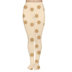 Pattern Gingerbread Star Women s Tights by Simbadda