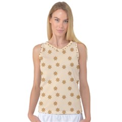 Pattern Gingerbread Star Women s Basketball Tank Top by Simbadda