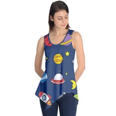 Space Background Design Sleeveless Tunic by Simbadda
