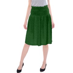 Texture Green Rush Easter Midi Beach Skirt by Simbadda