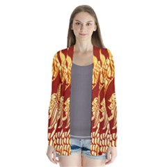 Fabric Pattern Dragon Embroidery Texture Cardigans by Simbadda