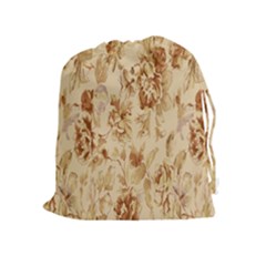 Patterns Flowers Petals Shape Background Drawstring Pouches (extra Large) by Simbadda