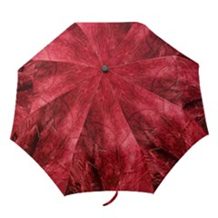 Red Background Texture Folding Umbrellas by Simbadda