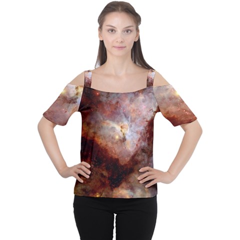 Carina Nebula Women s Cutout Shoulder Tee by SpaceShop