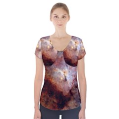 Carina Nebula Short Sleeve Front Detail Top by SpaceShop