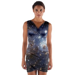 Large Magellanic Cloud Wrap Front Bodycon Dress by SpaceShop