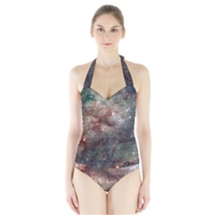 Tarantula Nebula Halter Swimsuit by SpaceShop