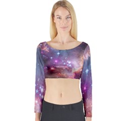 Small Magellanic Cloud Long Sleeve Crop Top by SpaceShop
