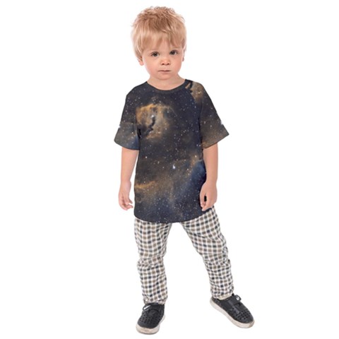 Seagull Nebula Kids  Raglan Tee by SpaceShop