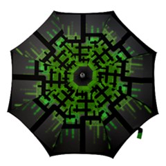 Binary Binary Code Binary System Hook Handle Umbrellas (large) by Simbadda