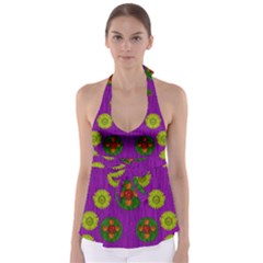 Buddha Blessings Fantasy Babydoll Tankini Top by pepitasart