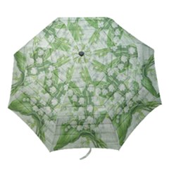 On Wood May Lily Of The Valley Folding Umbrellas by Simbadda