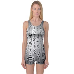 Science Formulas One Piece Boyleg Swimsuit by Simbadda