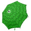 Shamrocks 3d Fabric 4 Leaf Clover Hook Handle Umbrellas (Medium) View2