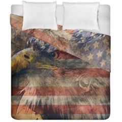 Vintage Eagle  Duvet Cover Double Side (california King Size) by Valentinaart