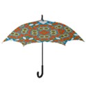 Digital Computer Graphic Geometric Kaleidoscope Hook Handle Umbrellas (Medium) View3