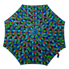 Bee Hive Color Disks Hook Handle Umbrellas (large) by Amaryn4rt