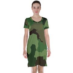 A Completely Seamless Tile Able Background Design Pattern Short Sleeve Nightdress by Amaryn4rt