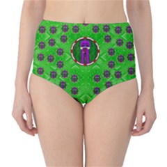 Smoking Hot Cartoon Lady High-waist Bikini Bottoms by pepitasart